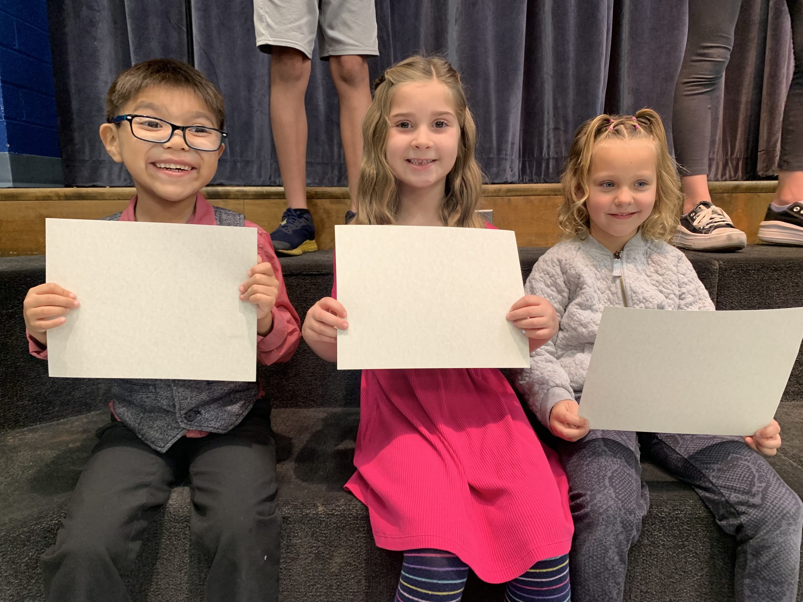 Our Kindergarten awards recipients for February